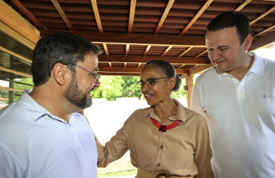 Ministra Marina Silva anuncia apoio ao pré-candidato Fábio Novo a prefeito