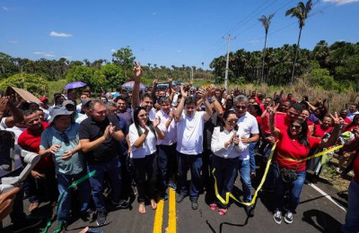 Rafael Fonteles entrega pavimentação de rodovia entre São Gonçalo e Hugo Napoleão
