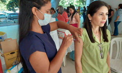 Servidores lotados no Centro Administrativo recebem vacinação contra a influenza