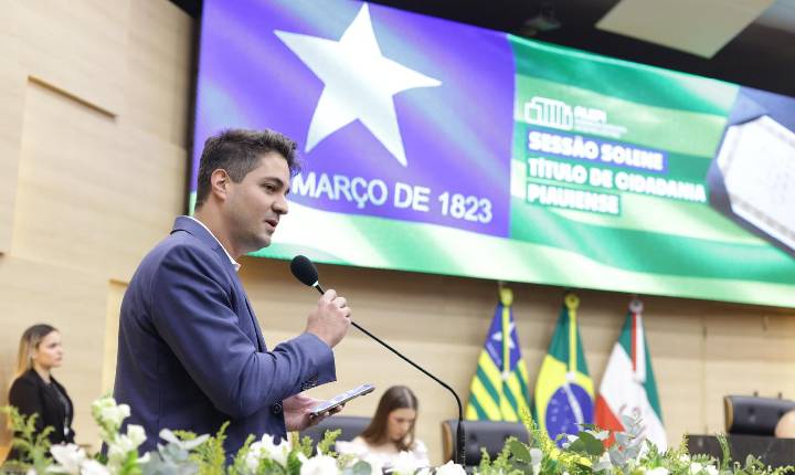 Alepi concede cidadania piauiense ao empresário Fabiano Funari Filho