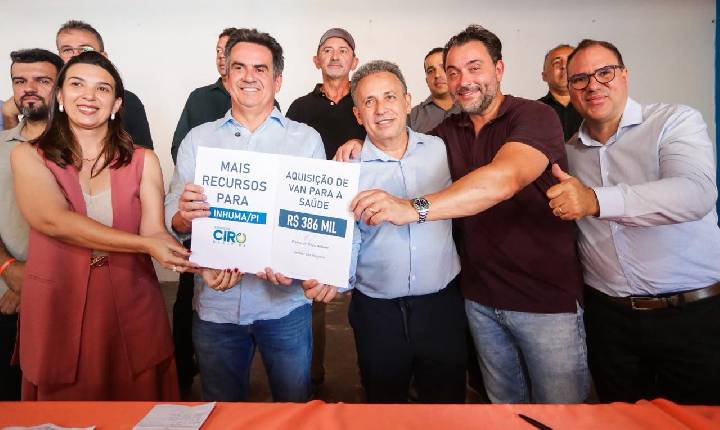 Ciro anuncia investimentos em pavimentação, esporte e saúde em Inhuma