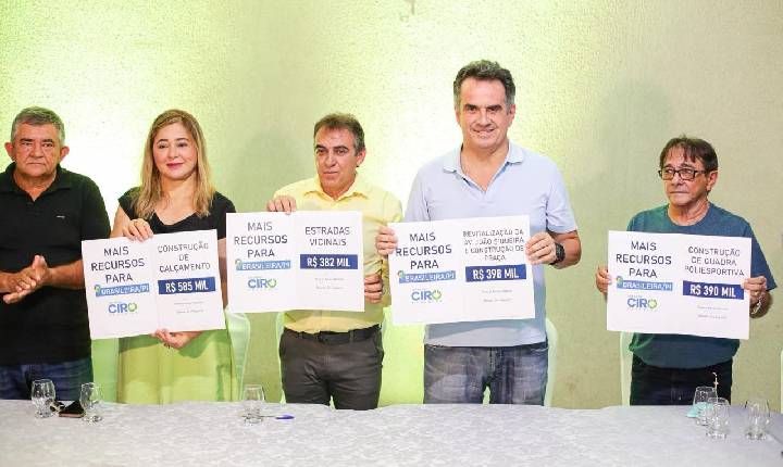 Ciro Nogueira anuncia R$ 1,2 milhão para obras e benefícios na área da saúde em Brasileira