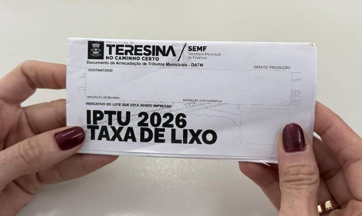 Divulgada condições de pagamento do IPTU 2026 de Teresina