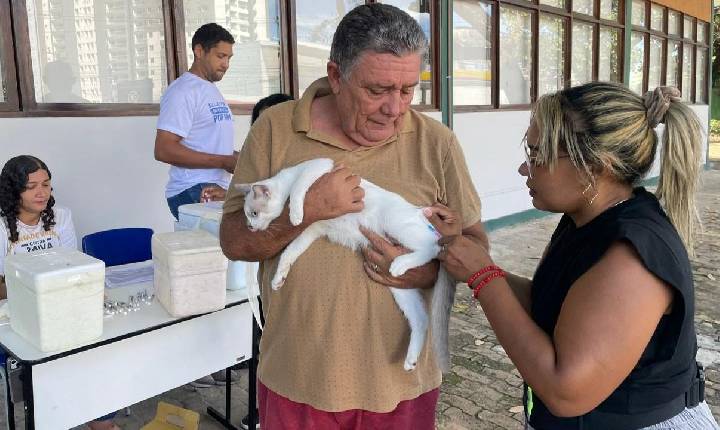 FMS vacina contra a raiva animal nas zonas Sul e Sudeste no sábado (16)