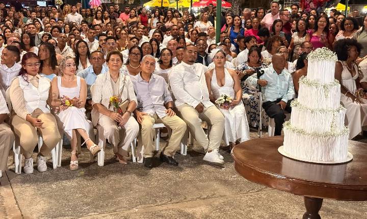 Justiça Itinerante reúne 134 casais em casamento comunitário