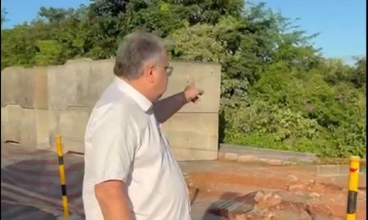 Obra de recuperação da BR-343 é fiscalizada por Florentino Neto