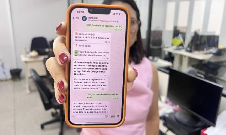 População registra mais de 50 mil ocorrências pelo BO Fácil