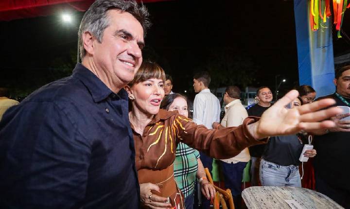 Prefeita Ivanária e vice-governador Themístocles recepcionam Ciro em Esperança