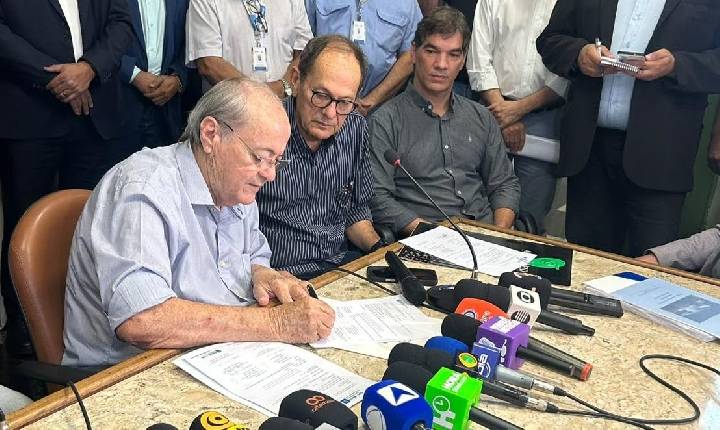 Prefeito autoriza licitações para construção de planetário e ponte e compra de 100 ônibus