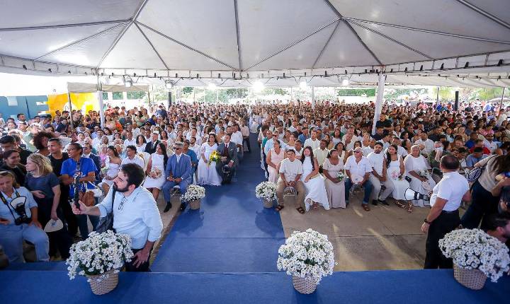 Prefeitura de Teresina e TJPI promovem casamento comunitário para 186 casais