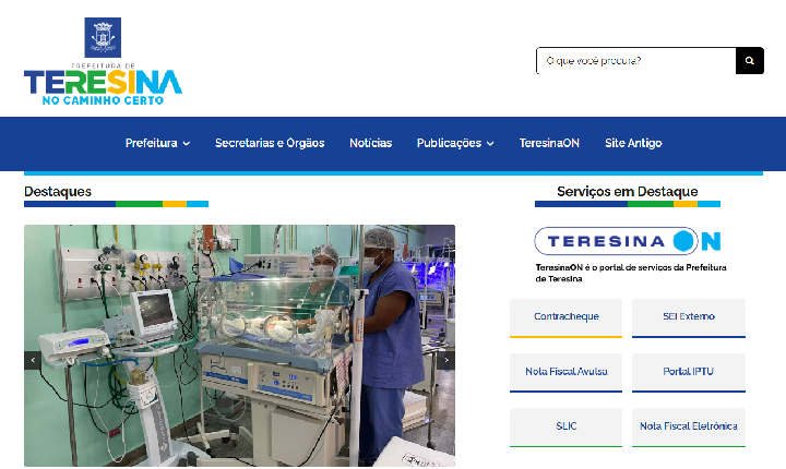 Prefeitura de Teresina moderniza portal oficial e sites das secretarias