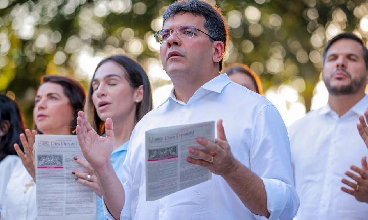 Rafael destaca fé e valores cristãos em missa de Corpus Christi e Marcha Para Jesus em Teresina
