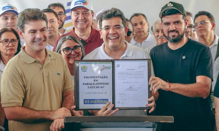Ruas do município de Lagoa do Sítio ganham pavimentação asfáltica