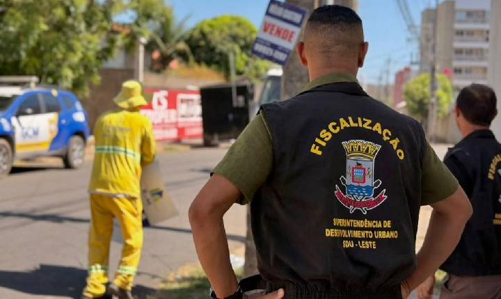 SDU Leste intensifica fiscalização contra publicidade irregular em espaços públicos