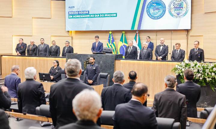 Sessao solene homenageia o Dia do Maçom na Assembleia Legislativa