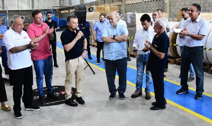 Silvio Mendes participa da inauguração da Indústria UP Brasil