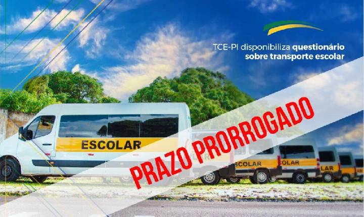 TCE-PI prorroga prazo do questionário sobre transporte escolar para 28 de junho