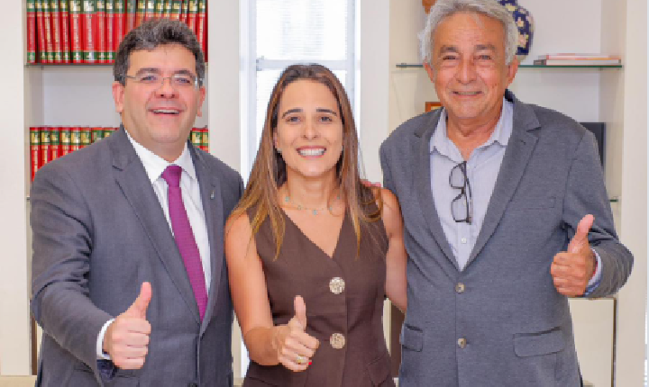 Vereadora Euzuila Calisto se reúne com Rafael Fonteles no Palácio de Karnak