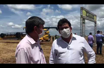 Wellington Dias e Rafael Fonteles participam da abertura da colheita da soja
