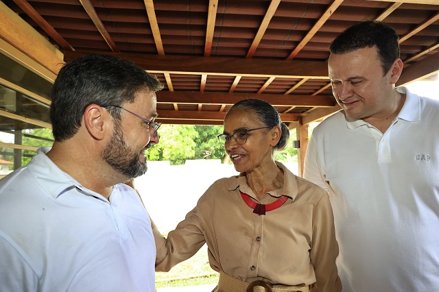 Ministra Marina Silva anuncia apoio ao pré-candidato Fábio Novo a prefeito