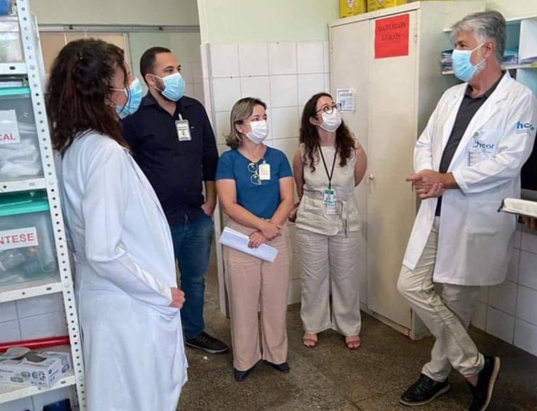 Técnicos do Hospital do Coração visitam o HGV para avaliar Projeto de Qualificação Hospitalar