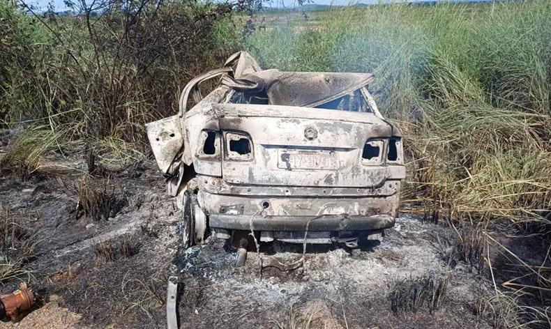 Piauienses morrem carbonizados em acidente na BR-135 no Oeste da Bahia