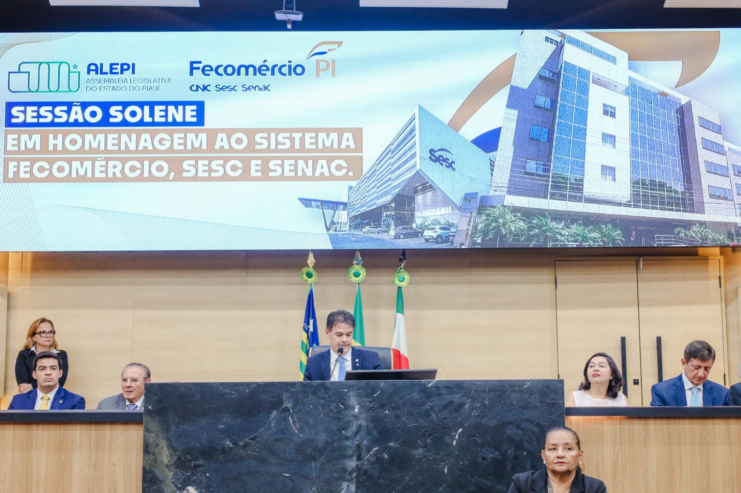 Assembleia Legislativa realiza sessão solene em homenagem ao Sistema Fecomércio, Sesc e Senac