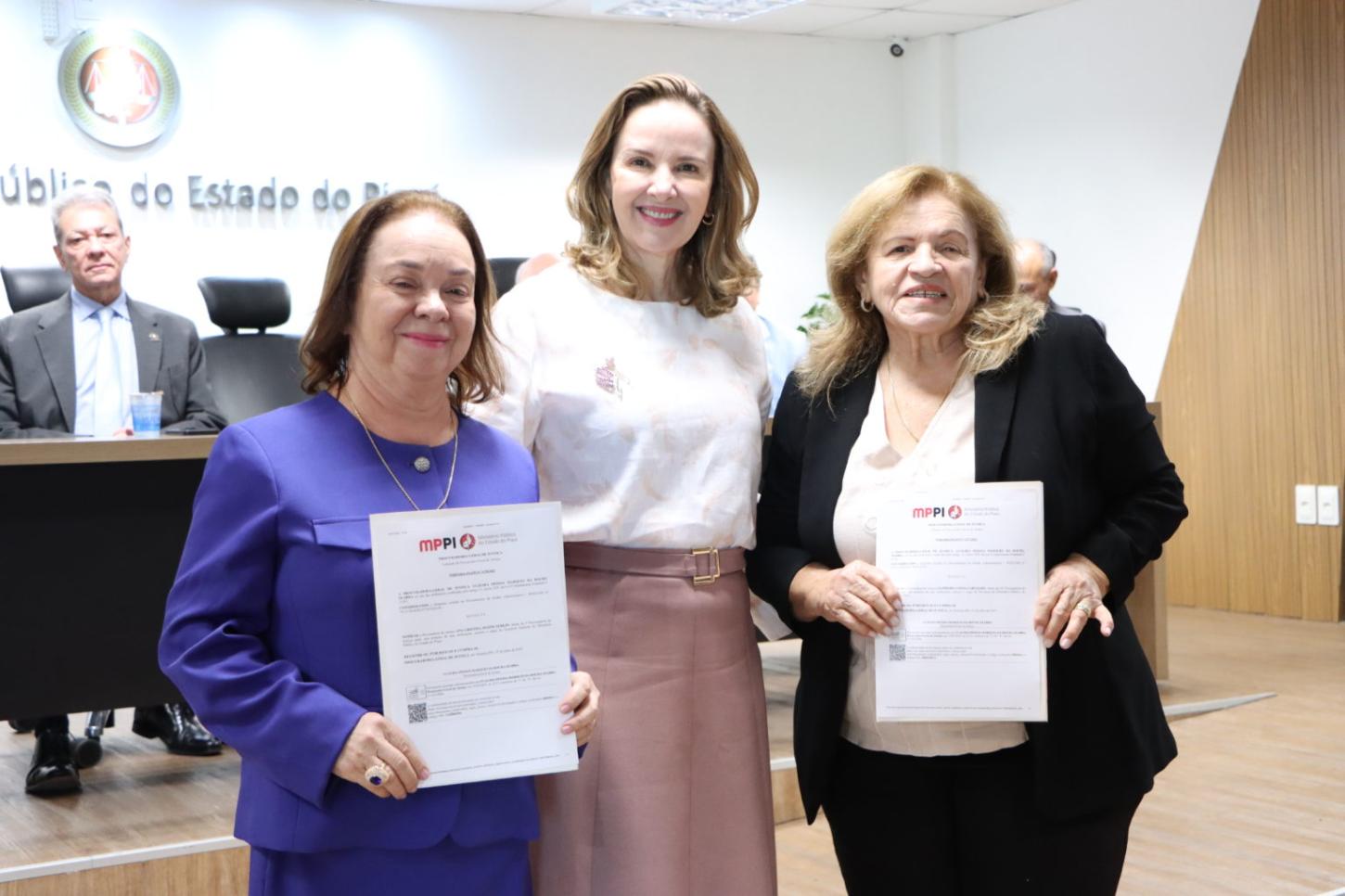 Procuradoras Clotildes Carvalho e Ana Cristina Serejo assumem a Ouvidoria do Ministério Público