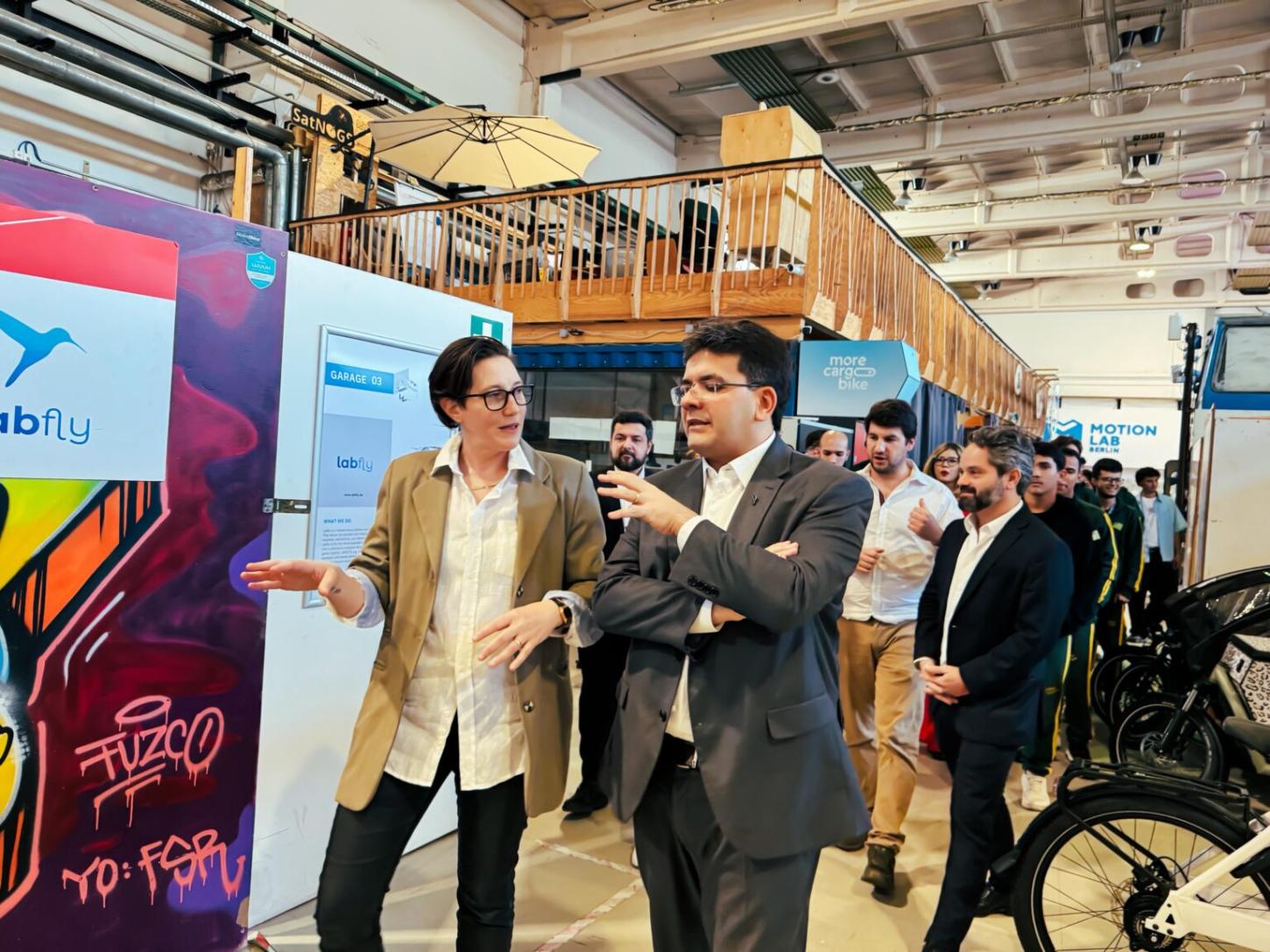 Governador Rafael Fonteles acompanha alunos piauienses no Motion Lab, hub de inovação na Alemanha