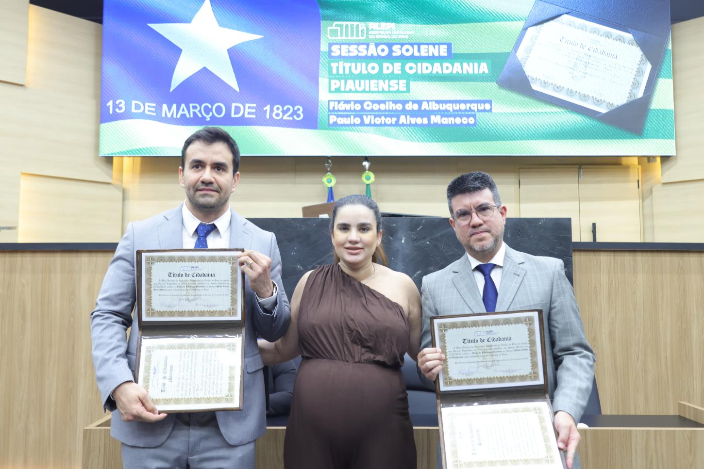 Procuradores de Justiça do Estado são homenageados com cidadania piauiense na Alepi