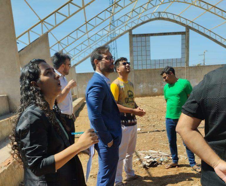 MPPI realiza inspeção em obras destinadas à educação básica em Curral Novo