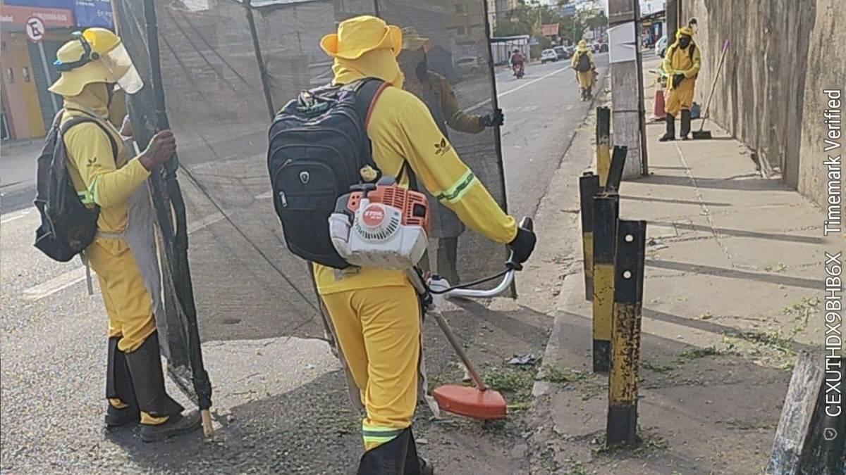 Prefeitura realiza mutirão de limpeza no Centro e recolhe várias toneladas de lixo