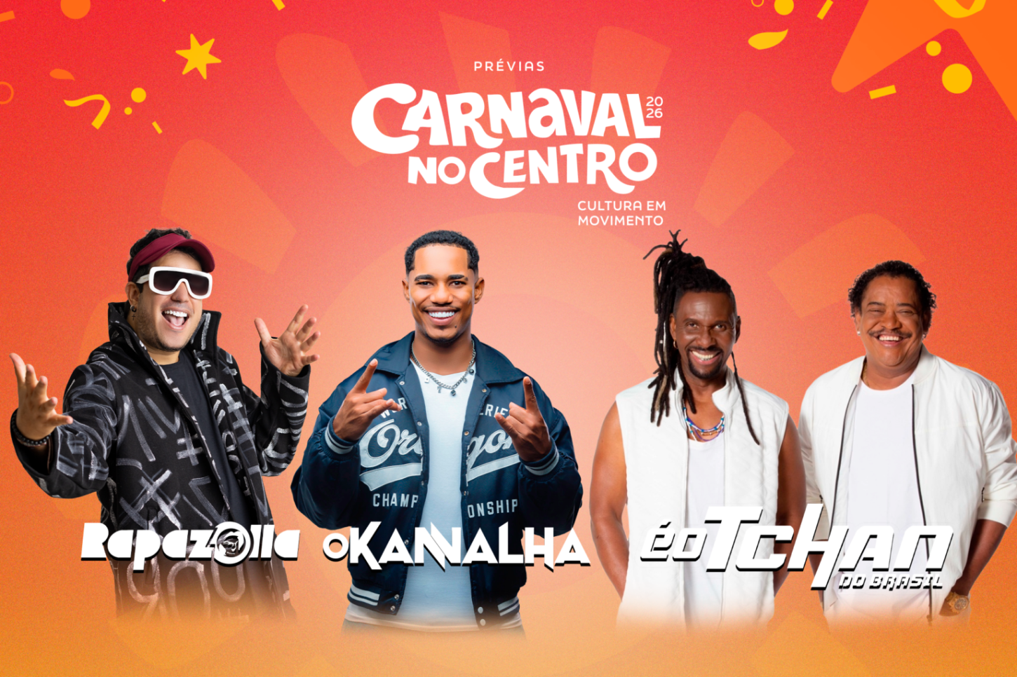 Prévias de Carnaval no Centro de Teresina mantêm ritmo com Rapazolla, O Kanalha e É O Tchan