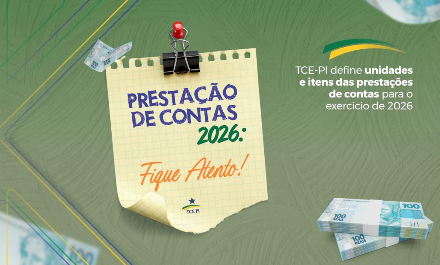 TCE-PI define unidades e itens das prestações de contas para o exercício de 2026