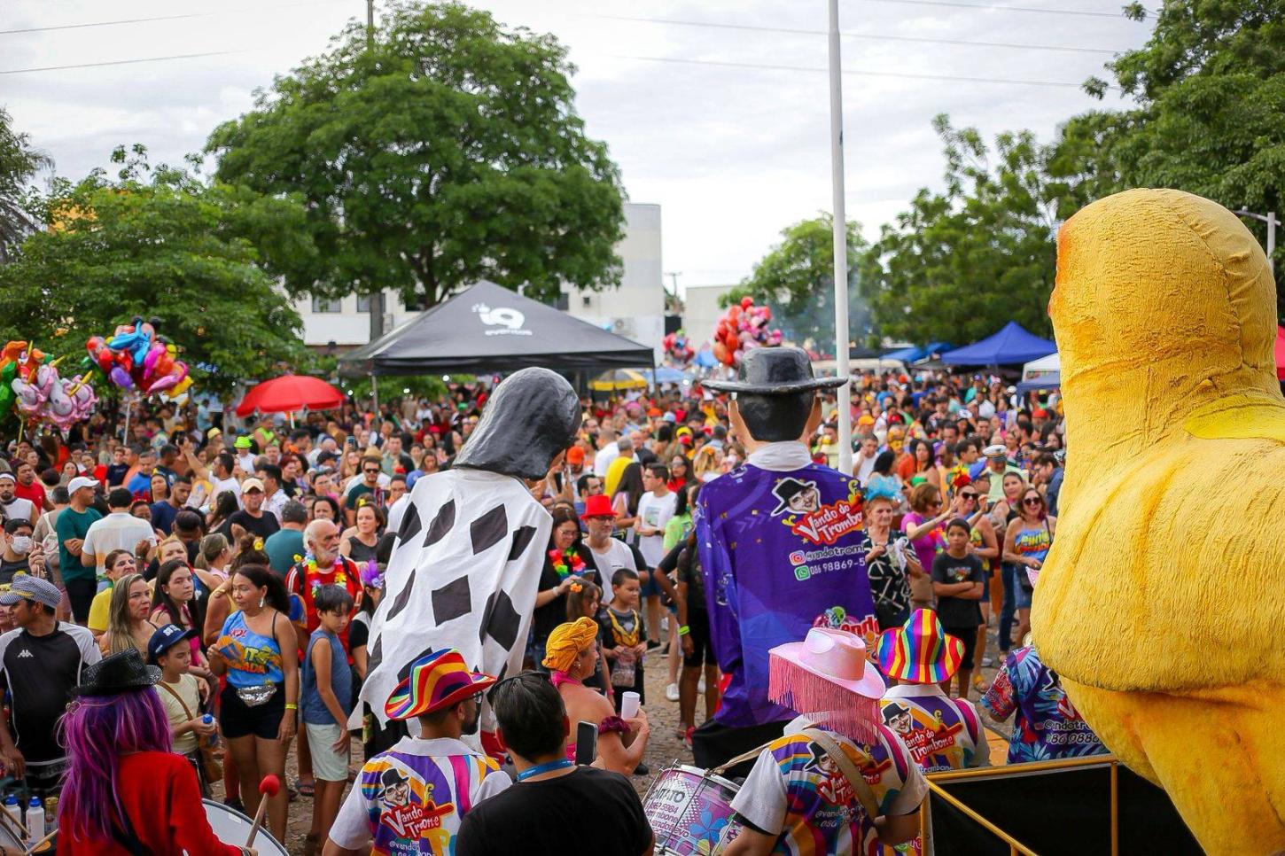 Blocos fazem a alegria dos foliões no sábado de Carnaval em Teresina