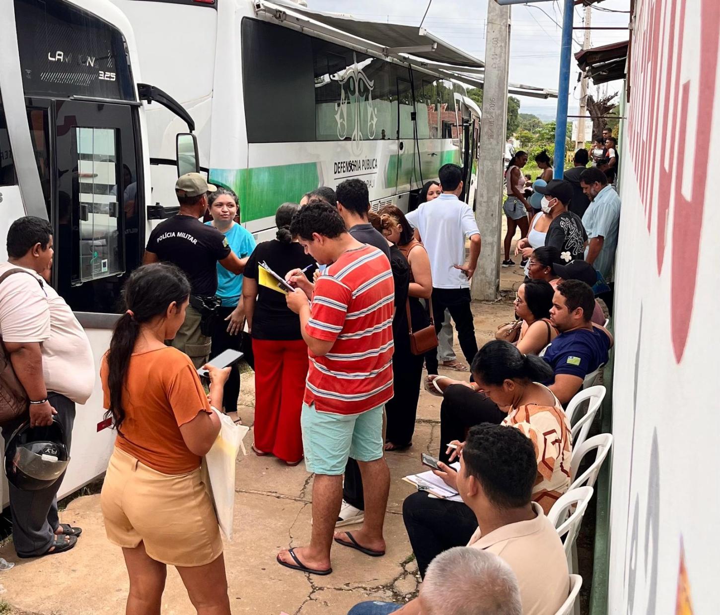 Justiça Itinerante prossegue atendimentos na Associação de Idosos do bairro Santa Clara