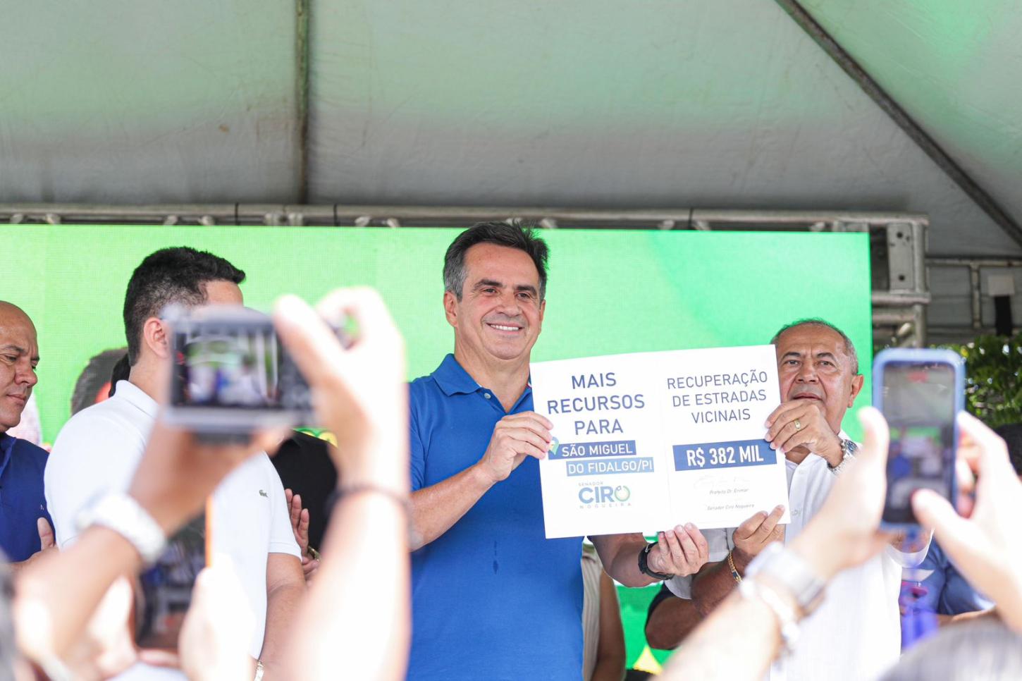 Ciro Nogueira anuncia mais de R$ 2 milhões em investimentos para São Miguel do Fidalgo