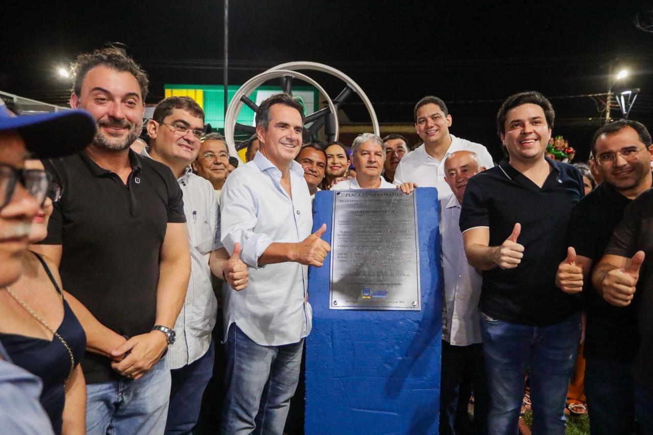 Ciro Nogueira inaugura obra e anuncia novos investimentos em São Miguel do Tapuio