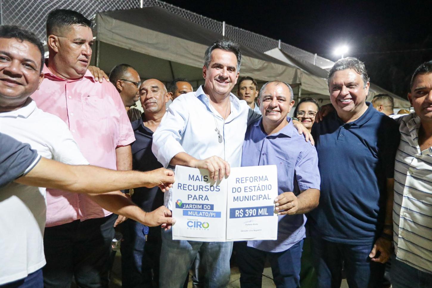 Ciro Nogueira inaugura obras e anuncia novos investimentos em Jardim do Mulato