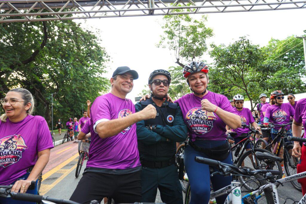 SSP-PI promove pedalada e mobiliza população pelo fim da violência contra a mulher