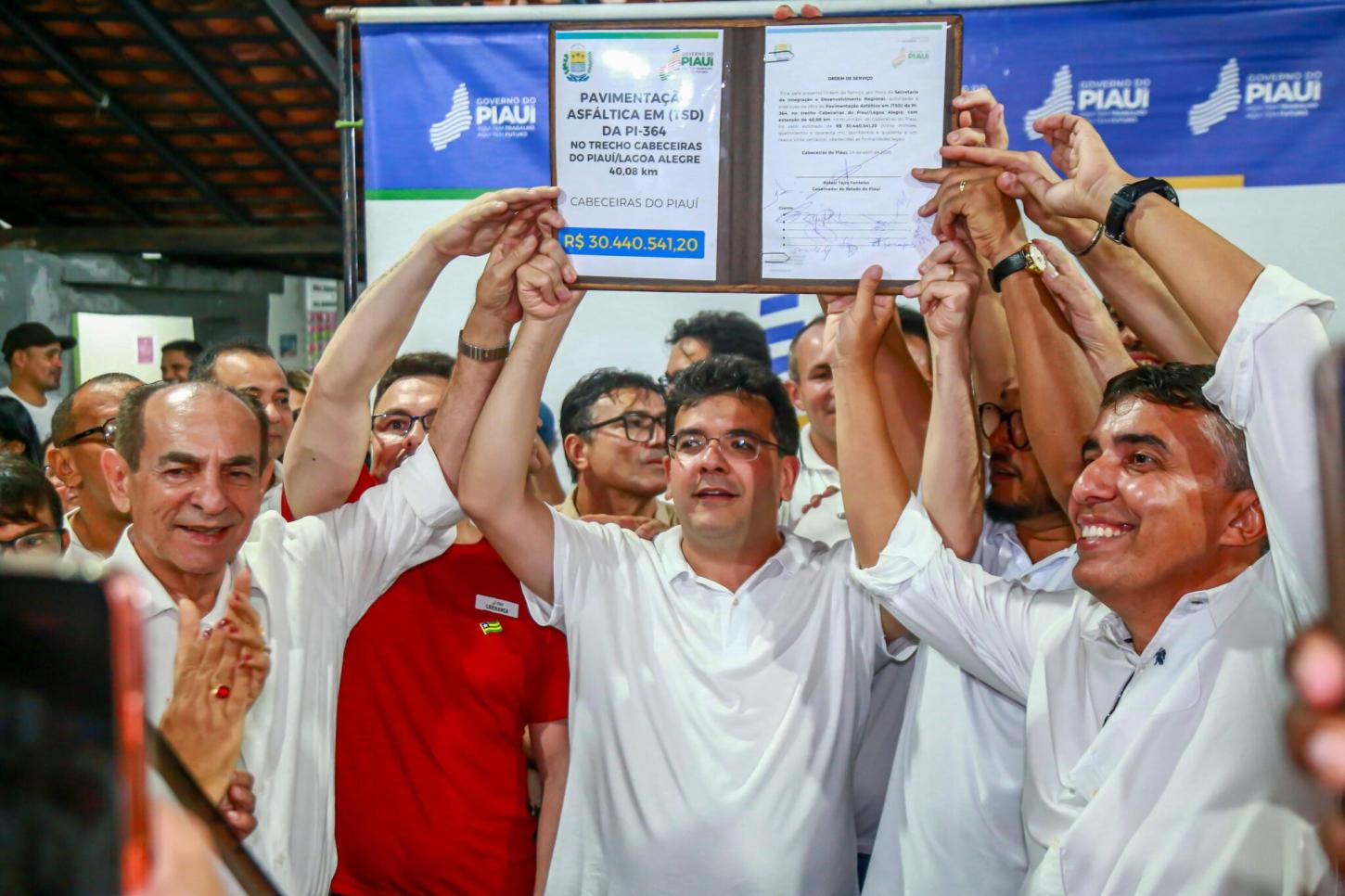 Rafael Fonteles autoriza mais de R$ 33,7 milhões em obras em Cabeceiras
