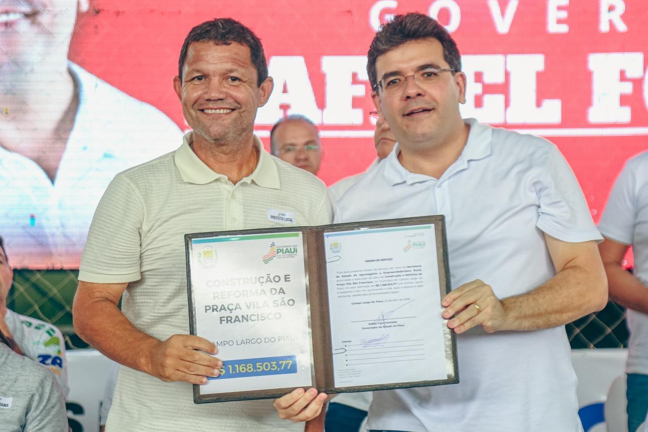 Rafael Fonteles inaugura obras e amplia investimentos em Campo Largo do Piauí