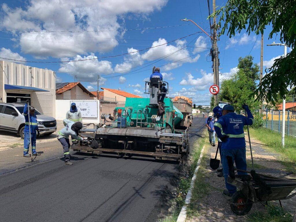 Eturb avança com obras de pavimentação na região Centro-Sul de Teresina