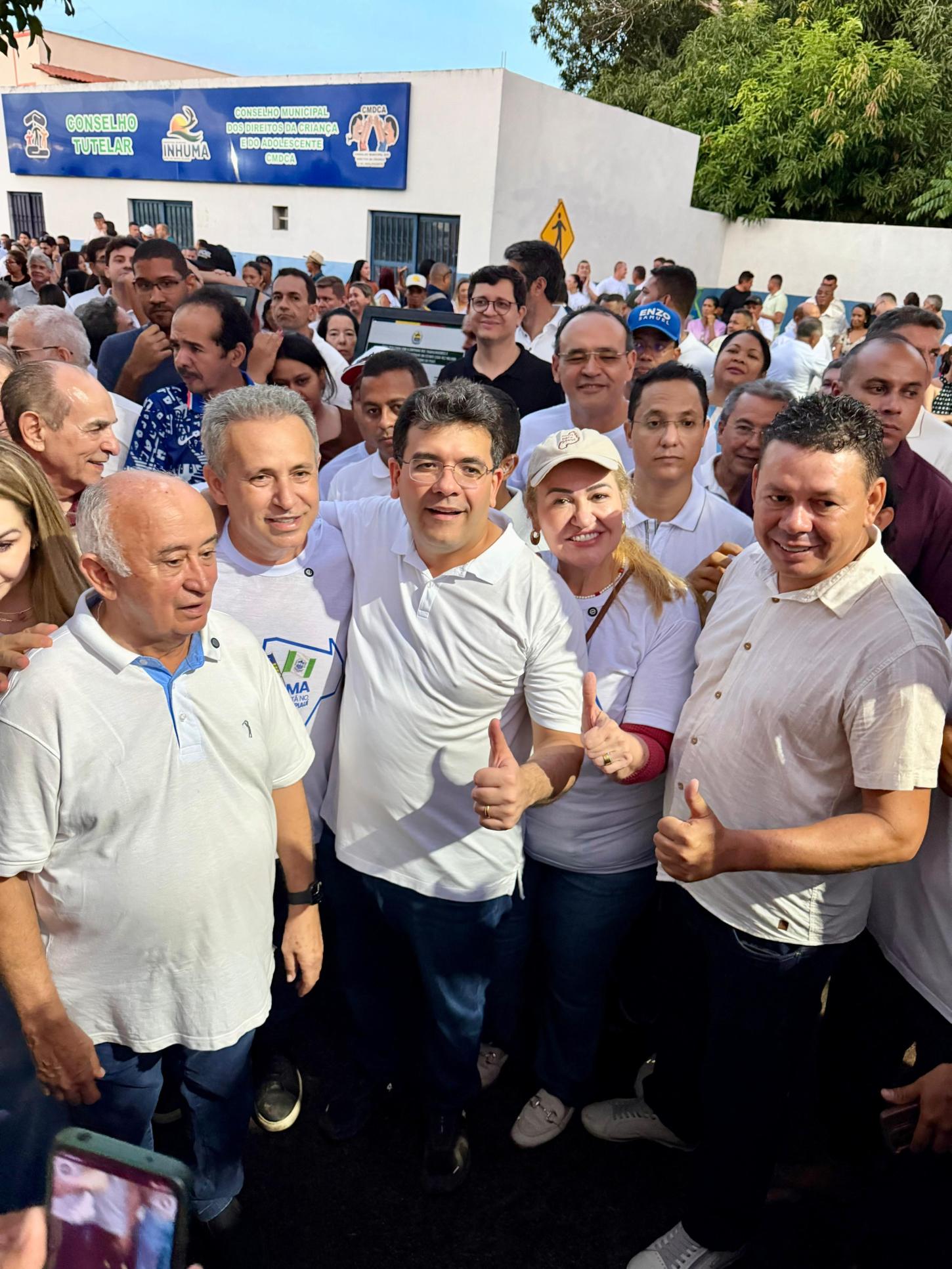 Georgiano Neto, Simone Pereira e Júlio César acompanham governador em Inhuma e Ipiranga do Piauí