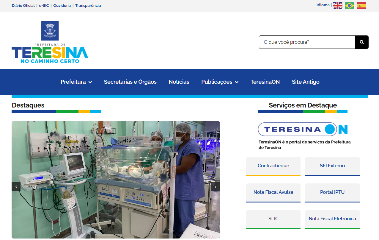 Prefeitura de Teresina moderniza portal oficial e sites das secretarias