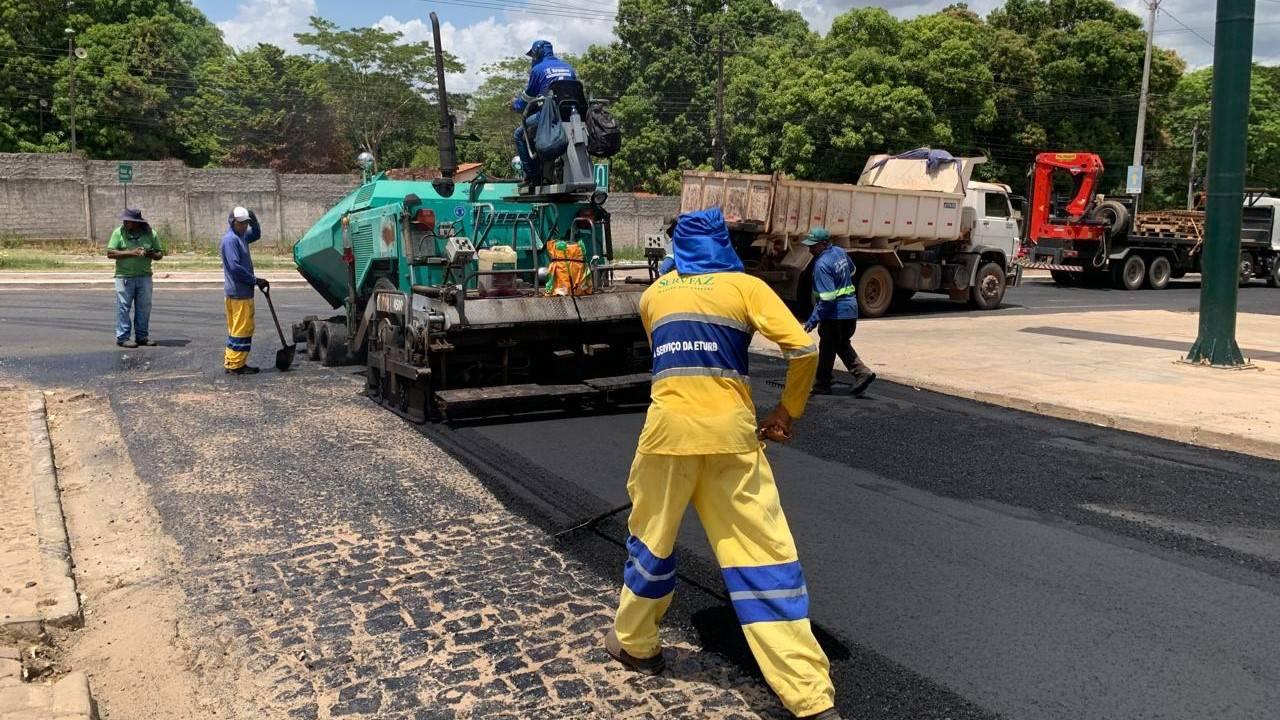 Programa Municipal de Asfaltamento contempla 12 avenidas e 107 ruas de Teresina