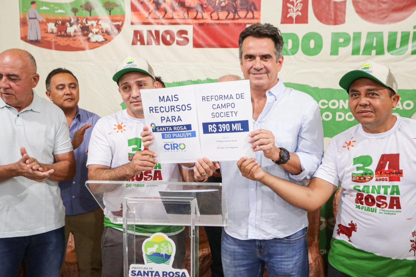 Senador Ciro Nogueira visita Santa Rosa e Buriti dos Montes