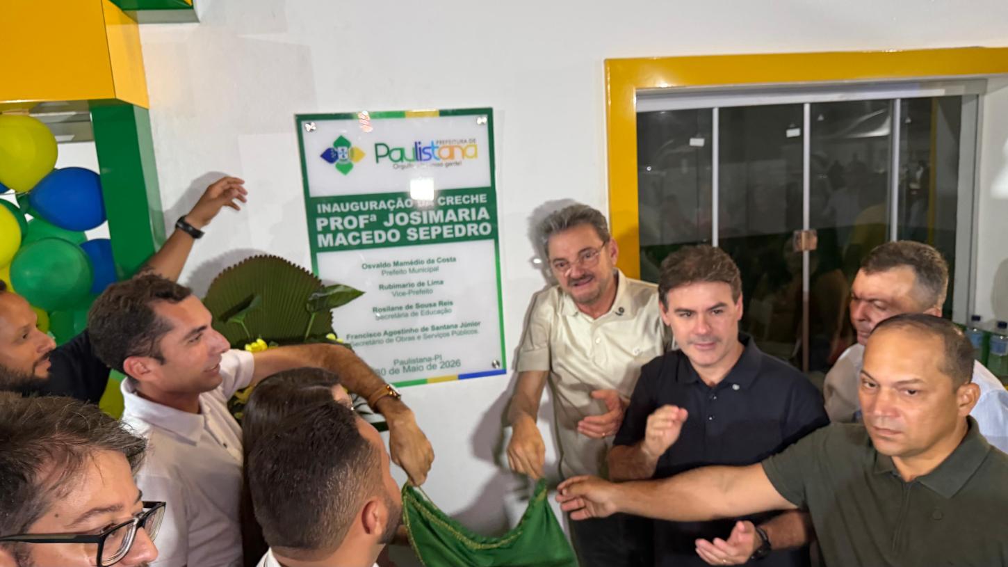 Severo Eulálio e Wilson Martins acompanham inauguração de creche em Paulistana