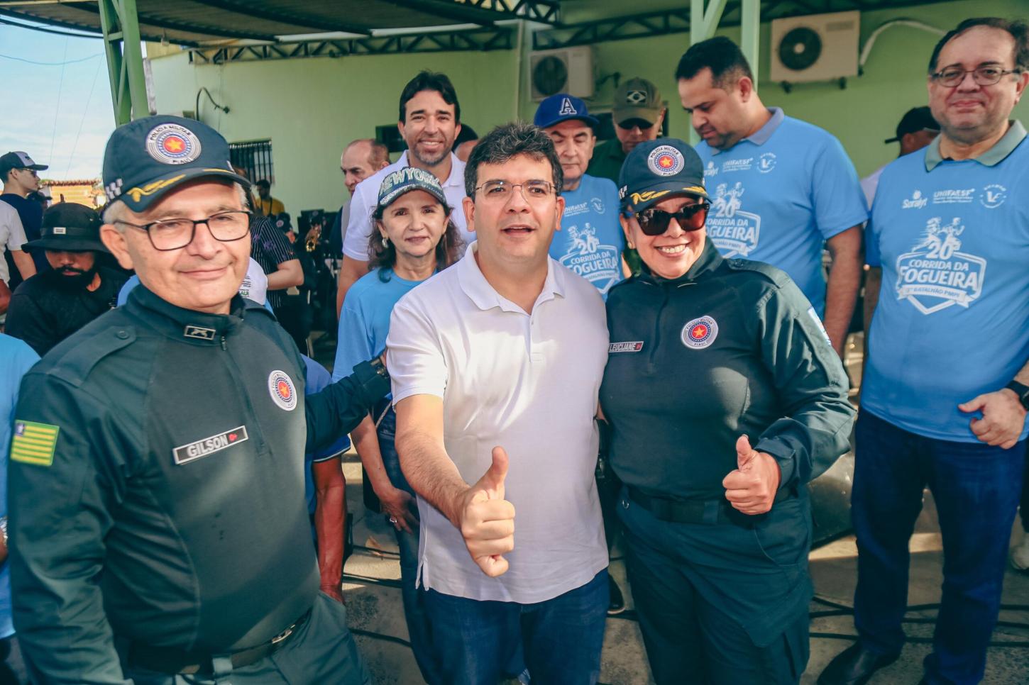 Governador Rafael Fonteles prestigia 20ª Corrida da Fogueira em Floriano