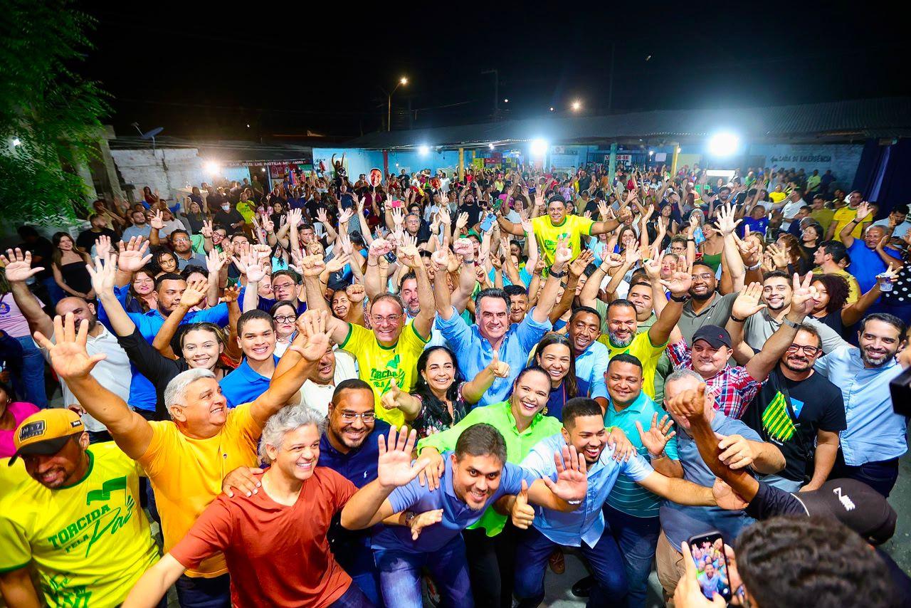 Joel Rodrigues e Ciro Nogueira recebidos por multidão no Vale Quem Tem